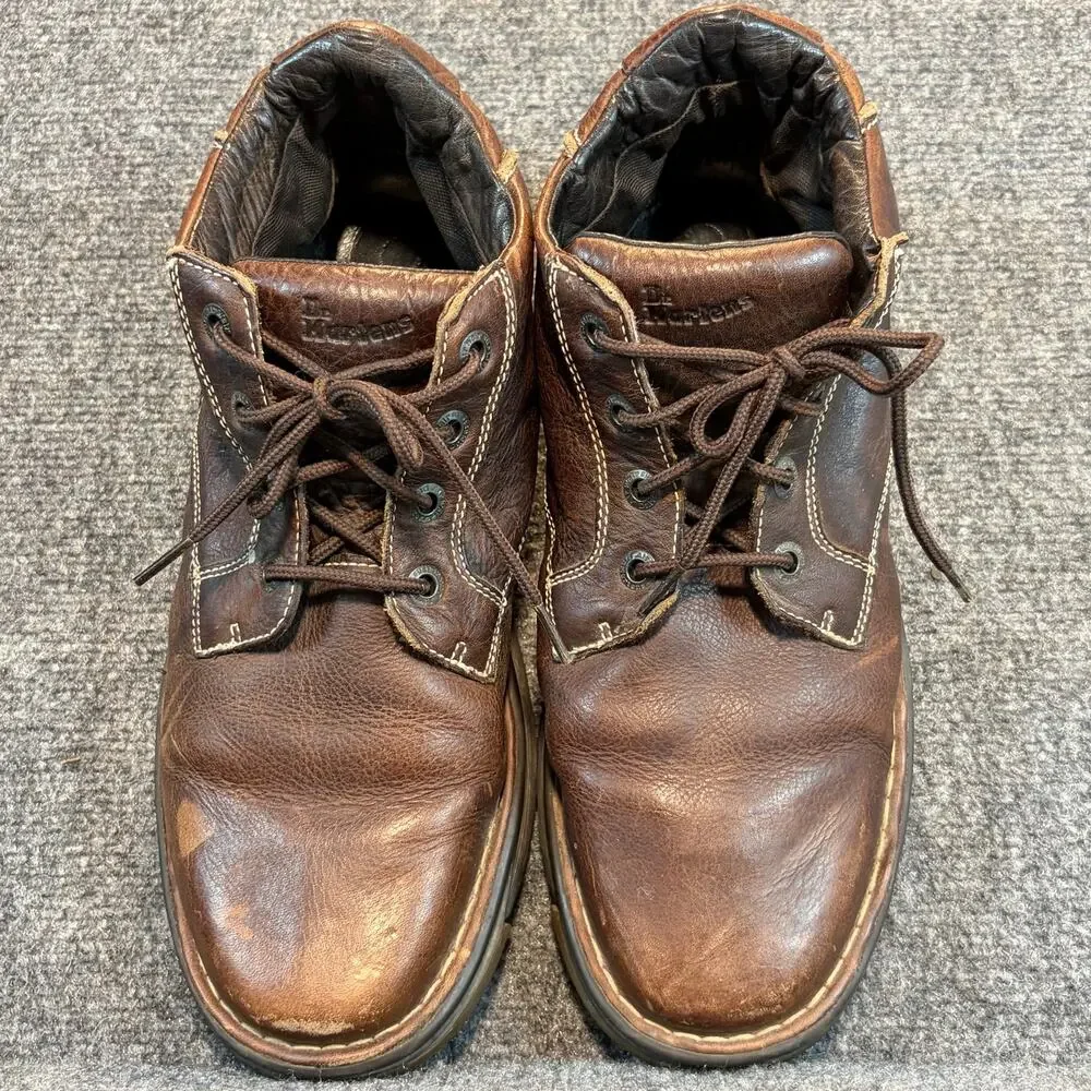 Dr. Martens Brown Leather AirWair Chunky Sole Casual Chukka Boots Men Size 12